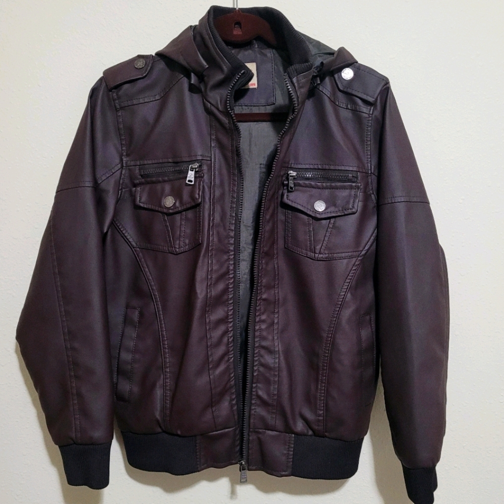 NWOT American Culture leather pilots jacket